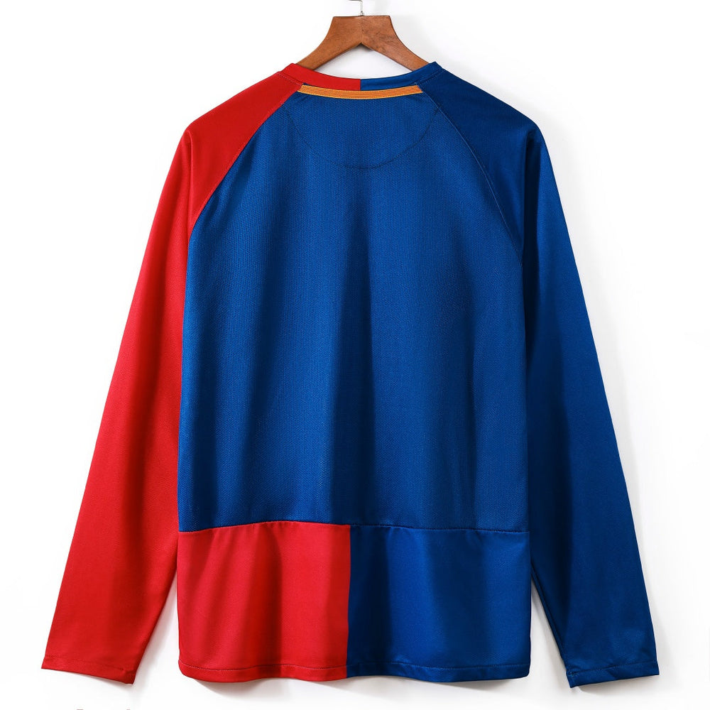 2008-2009 Maillot Barcelone Domicile Rétro  Manches Longues