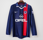 2001-2002 Maillot  PSG Domicile Retro Manches Longues