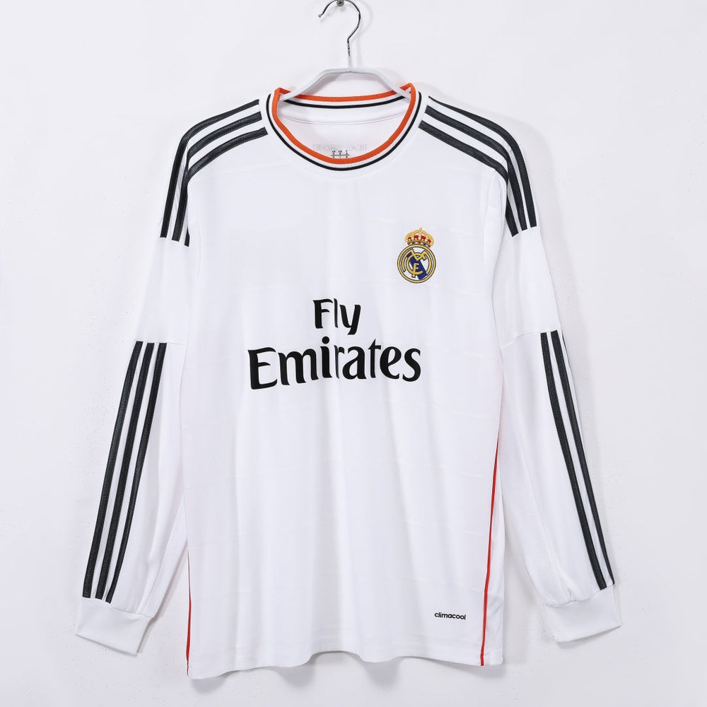 2013-2014 Maillot Retro Real Madrid Domicile  Manches Longues
