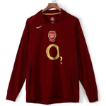 2005-2006 Maillot Arsenal Domicile Retro Manches Longues