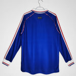 1998 Maillot Retro France Domicile  Manches Longues